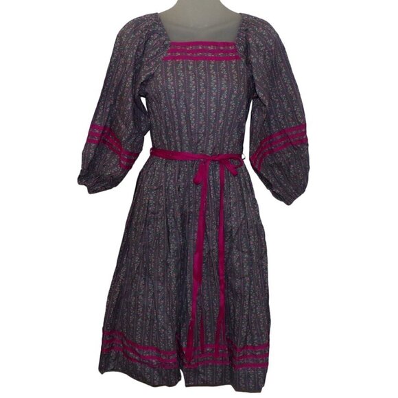 NWT Vintage Joseph LOVE Brand Iconic Chintz Ribbon Dress 8T tall? Chest 30 L 38 - Picture 4 of 4